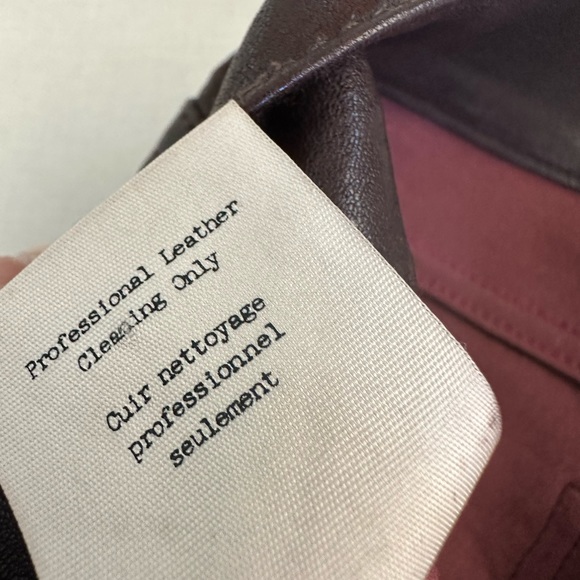 Rag & Bone  Leather Low-Rise Pants Size: XS | US 24 - Picture 15 of 16